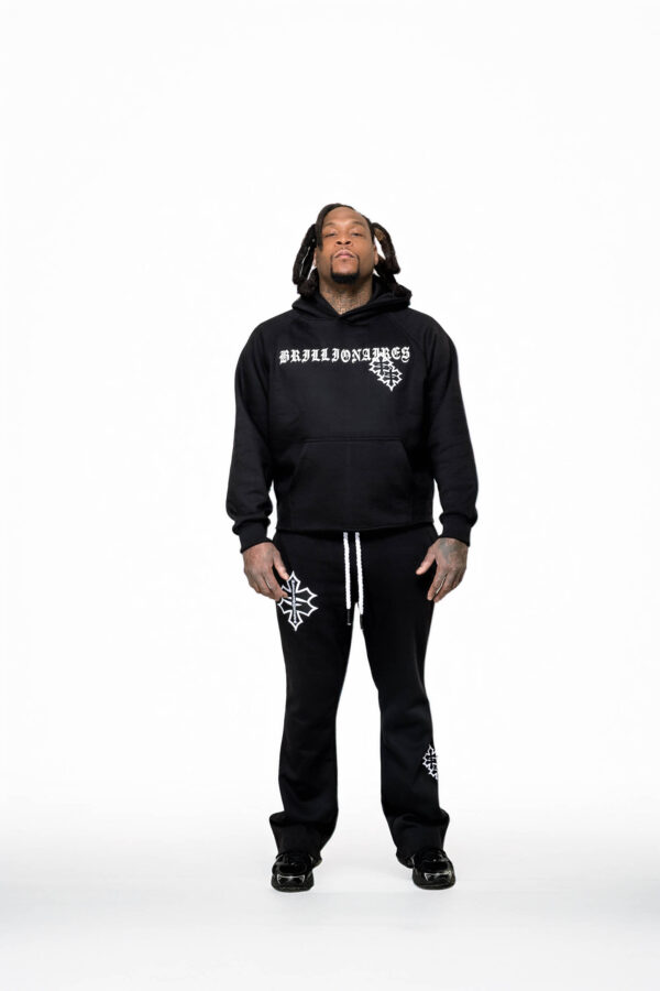 Black Cross Jogging Set