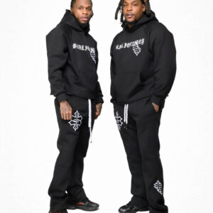 Black Cross Jogging Set