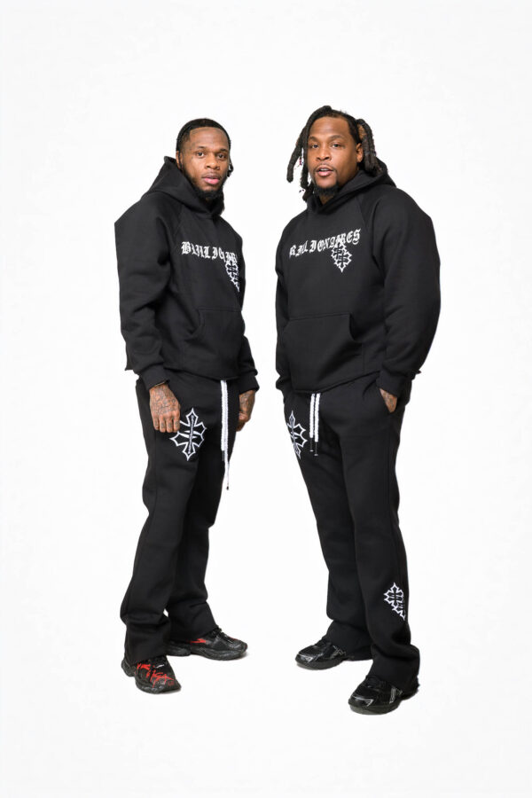 Black Cross Jogging Set - Image 4