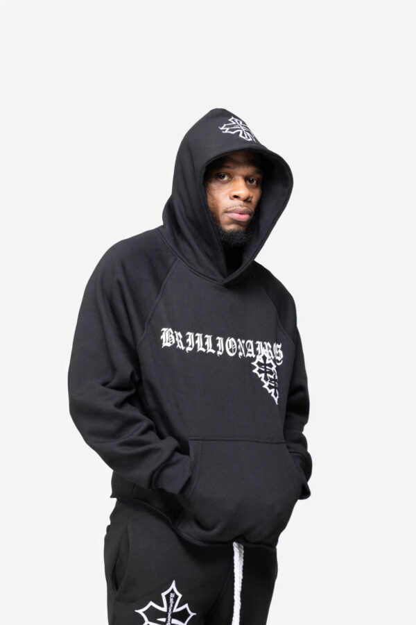 Black Cross Hoodie - Image 2